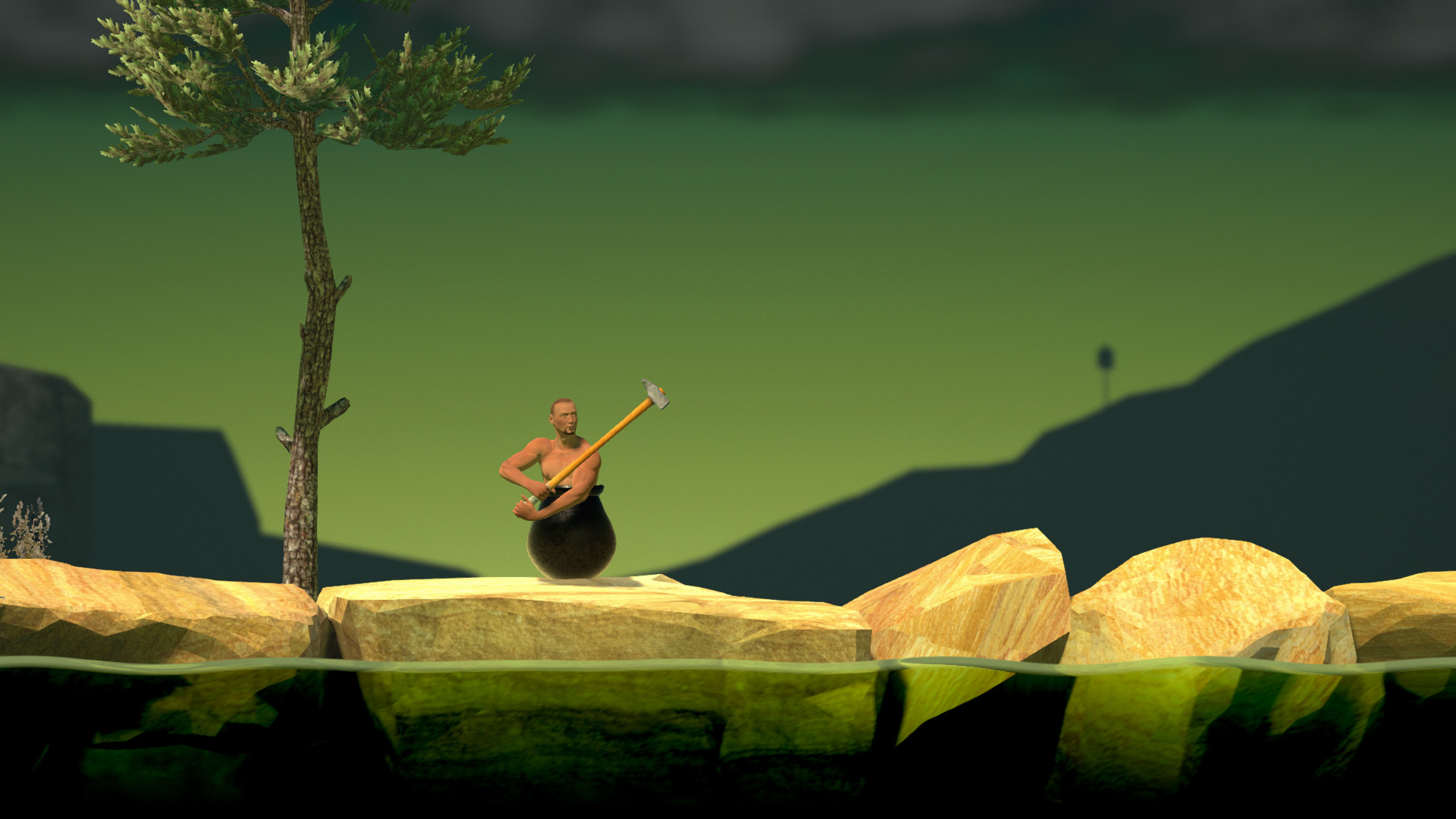 Getting Over It with Bennett Foddy — screenshot 1