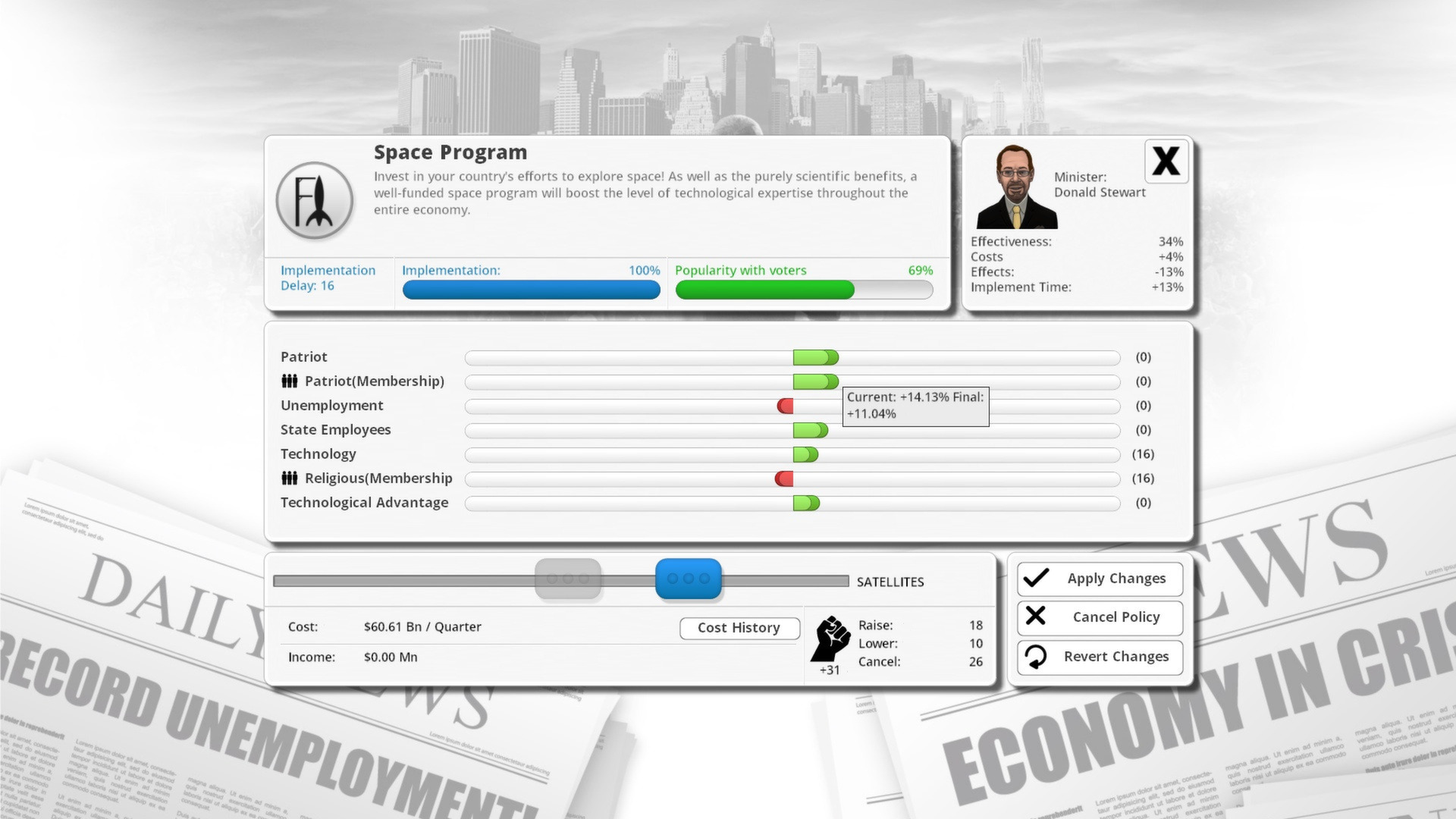 Democracy 3 — screenshot 2