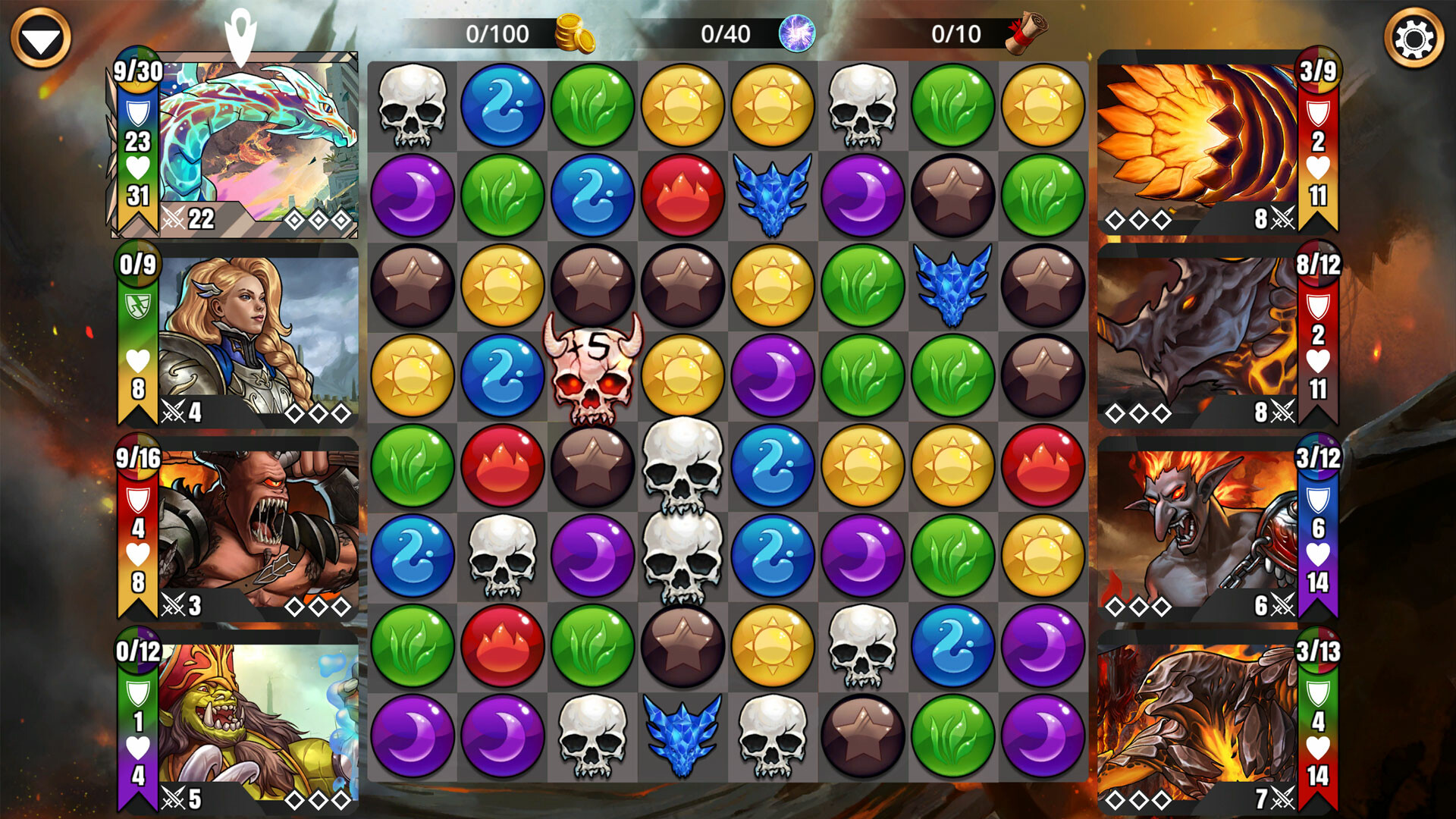Gems of War - Puzzle RPG — screenshot 1