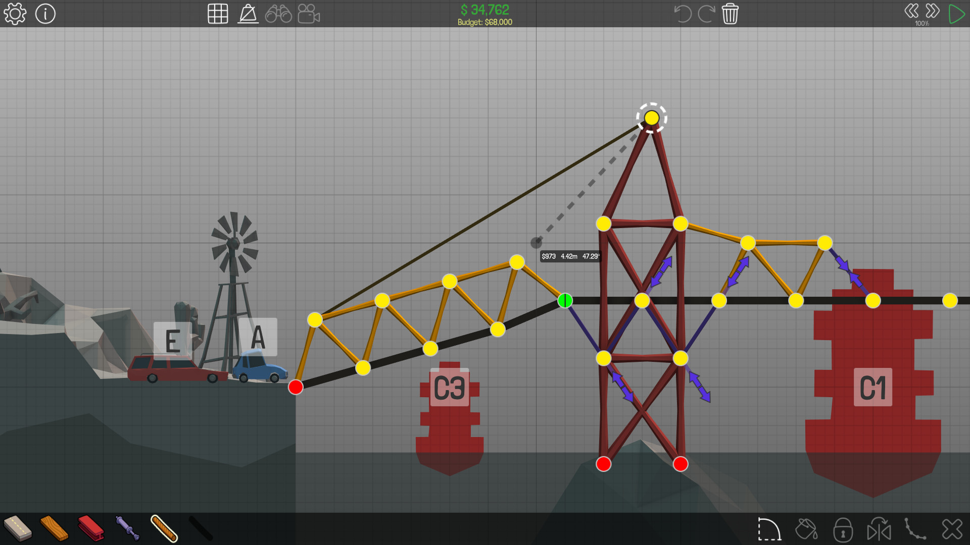 Poly Bridge — screenshot 2