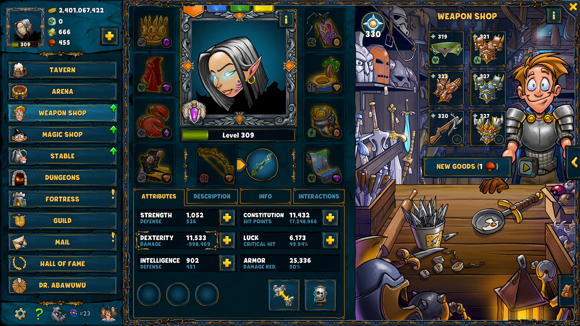 Shakes and Fidget — screenshot 2