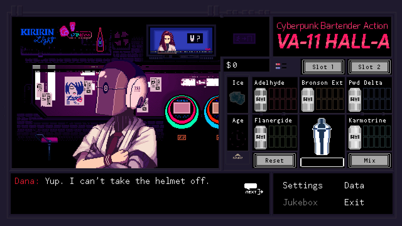 VA-11 Hall-A: Cyberpunk Bartender Action — screenshot 5