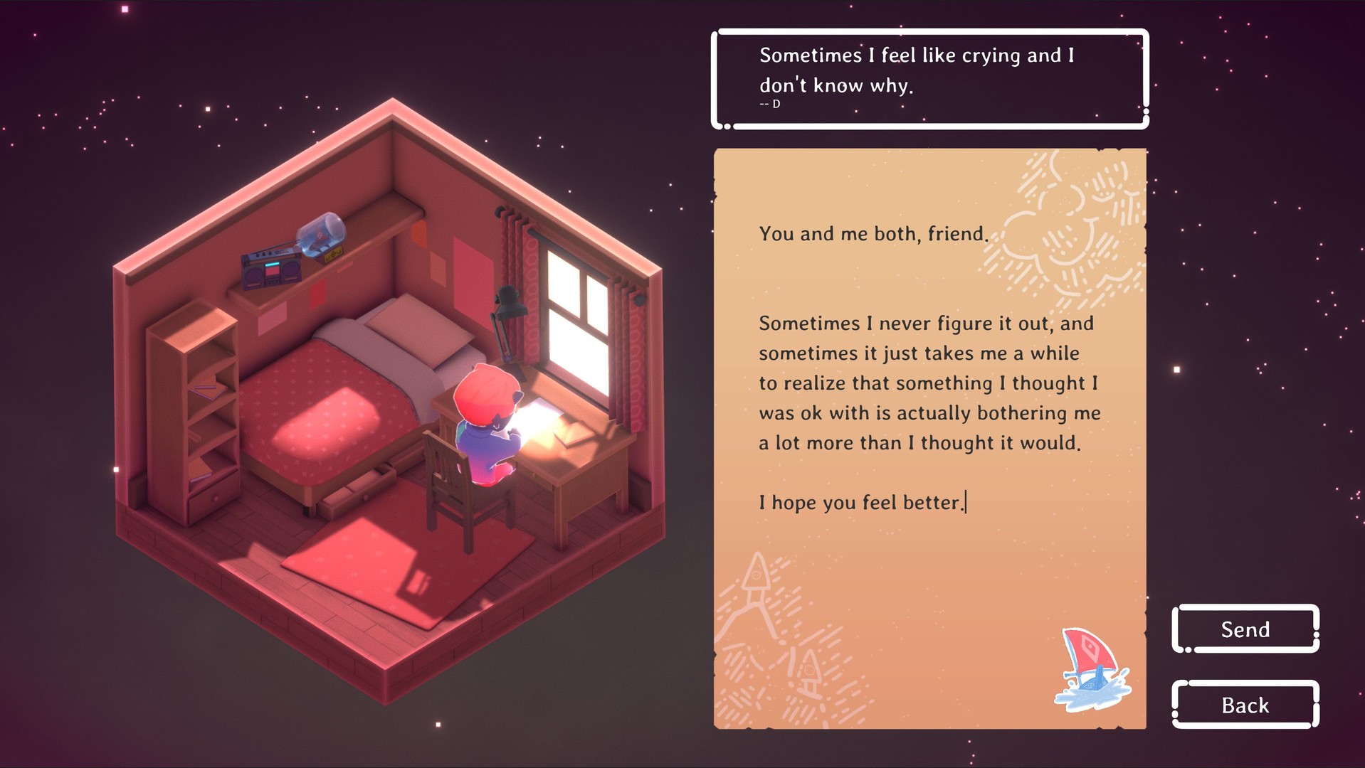 Kind Words (lo fi chill beats to write to) — screenshot 2