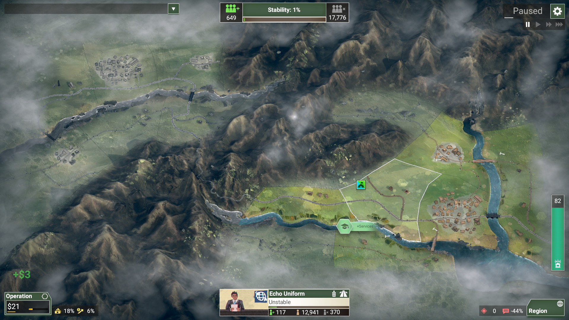Rebel Inc: Escalation — screenshot 1