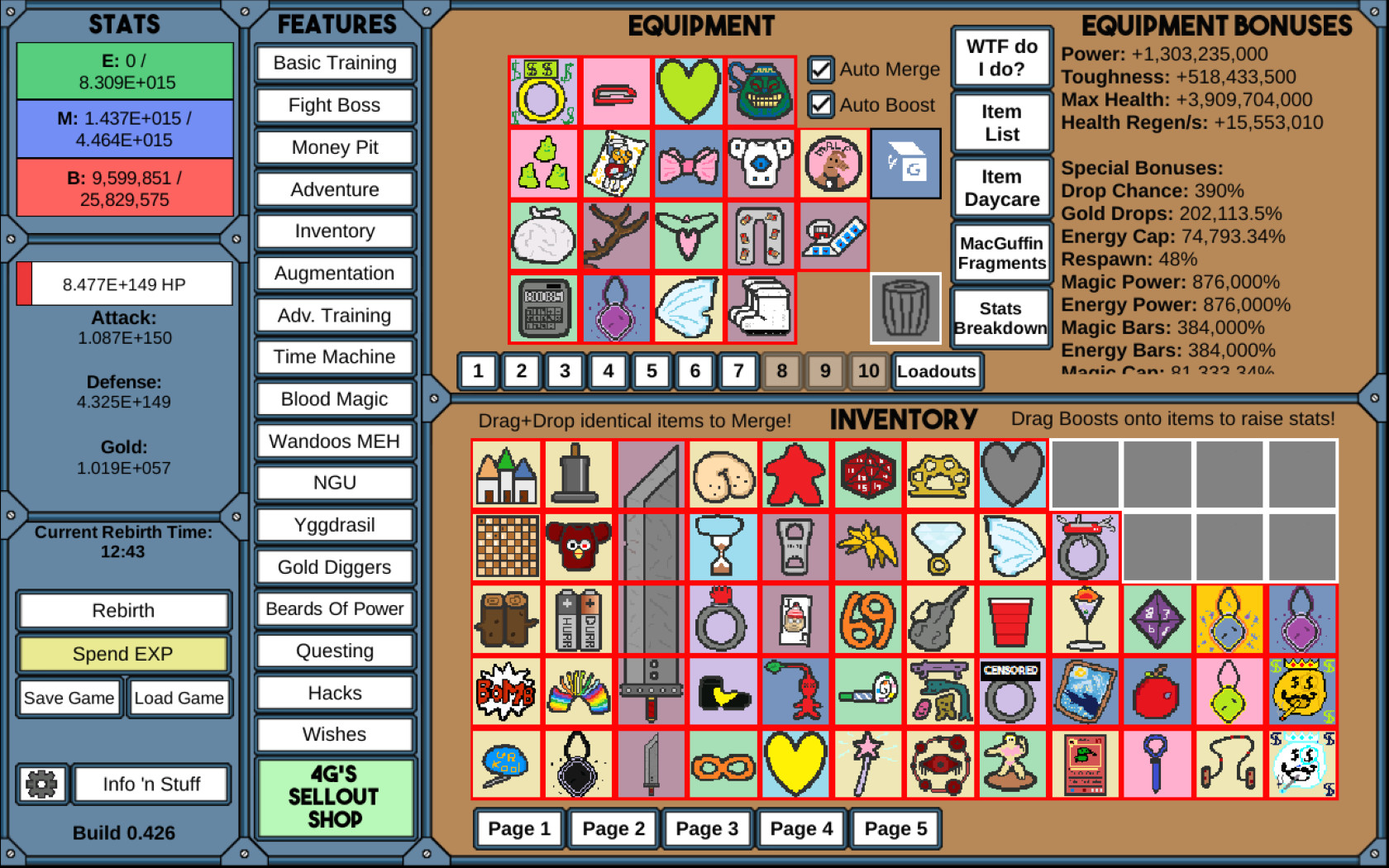 NGU IDLE — screenshot 2