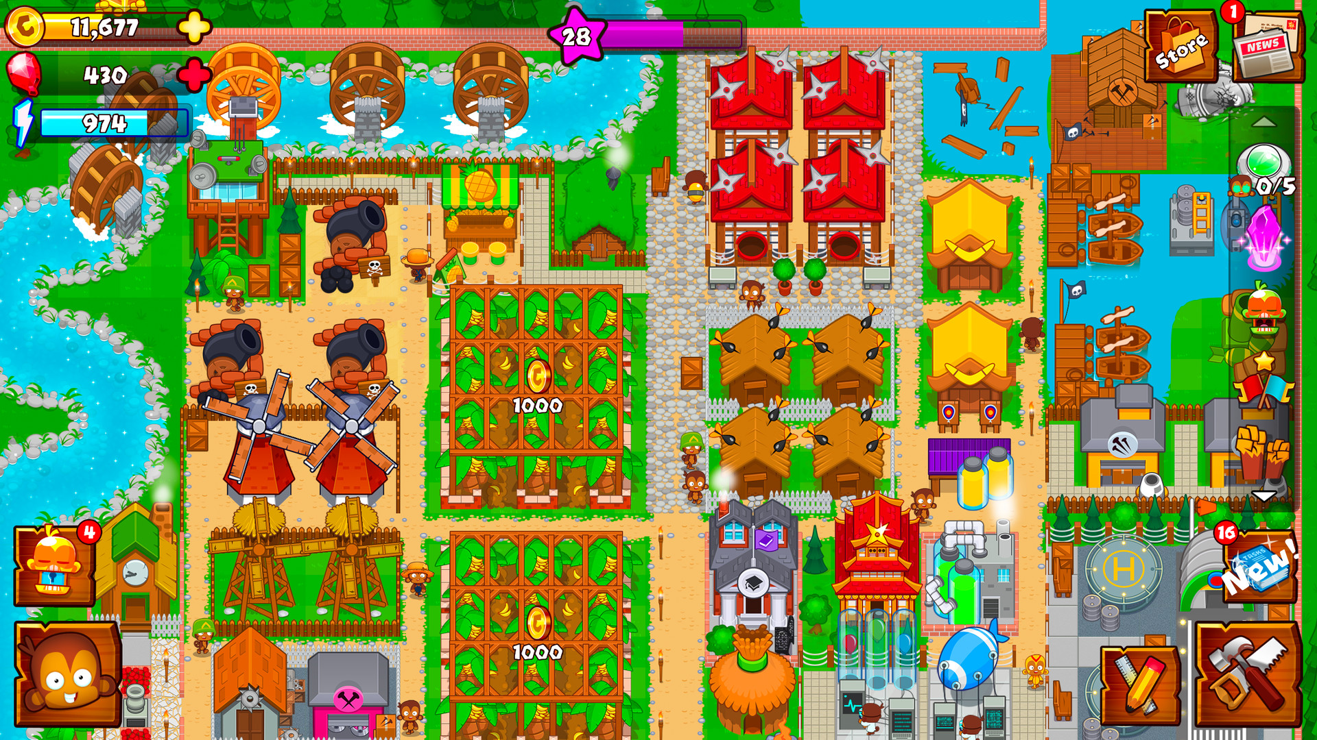 Bloons Monkey City — screenshot 2