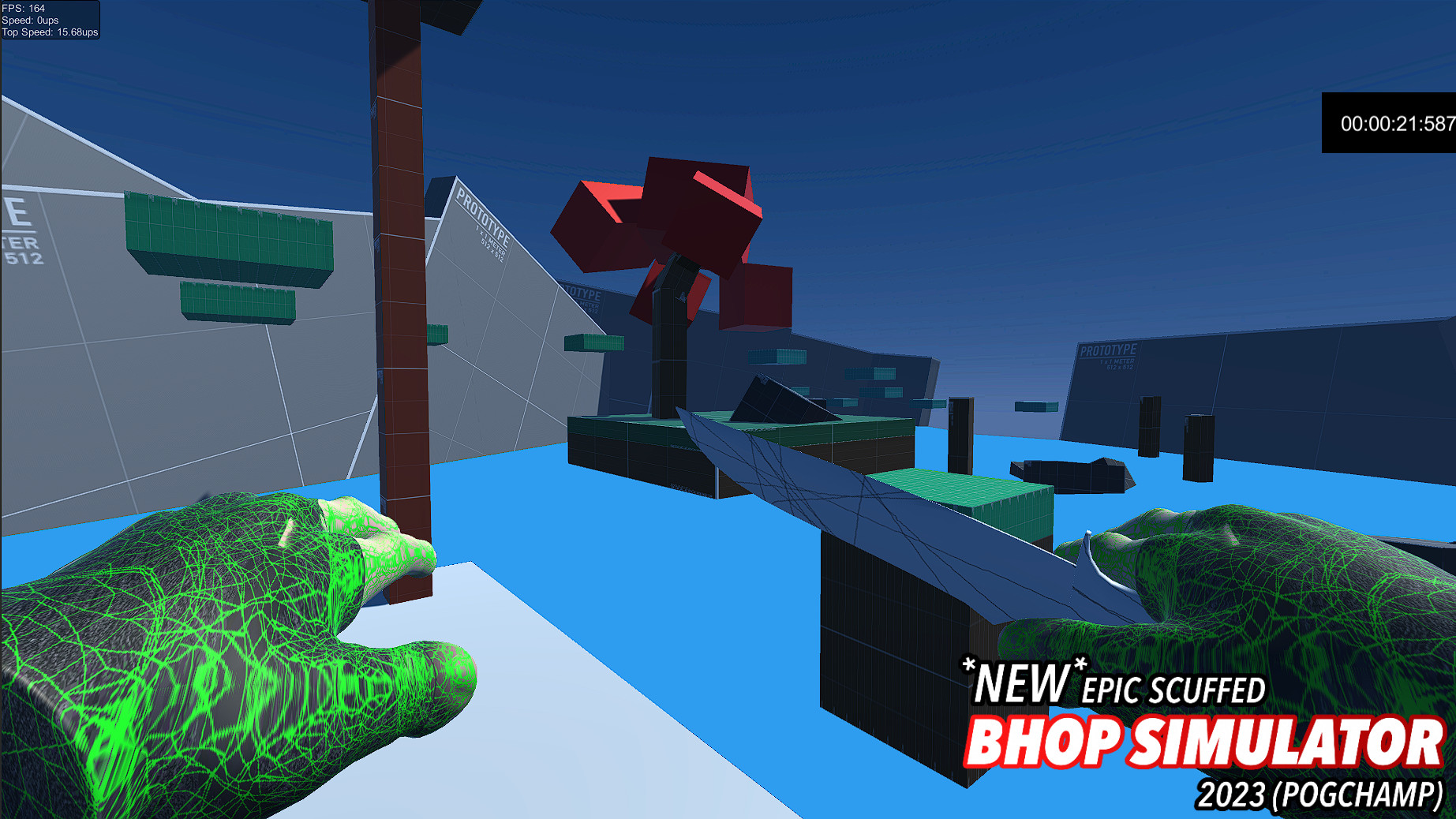 *NEW* SCUFFED EPIC BHOP SIMULATOR 2023 (POG CHAMP) — screenshot 5