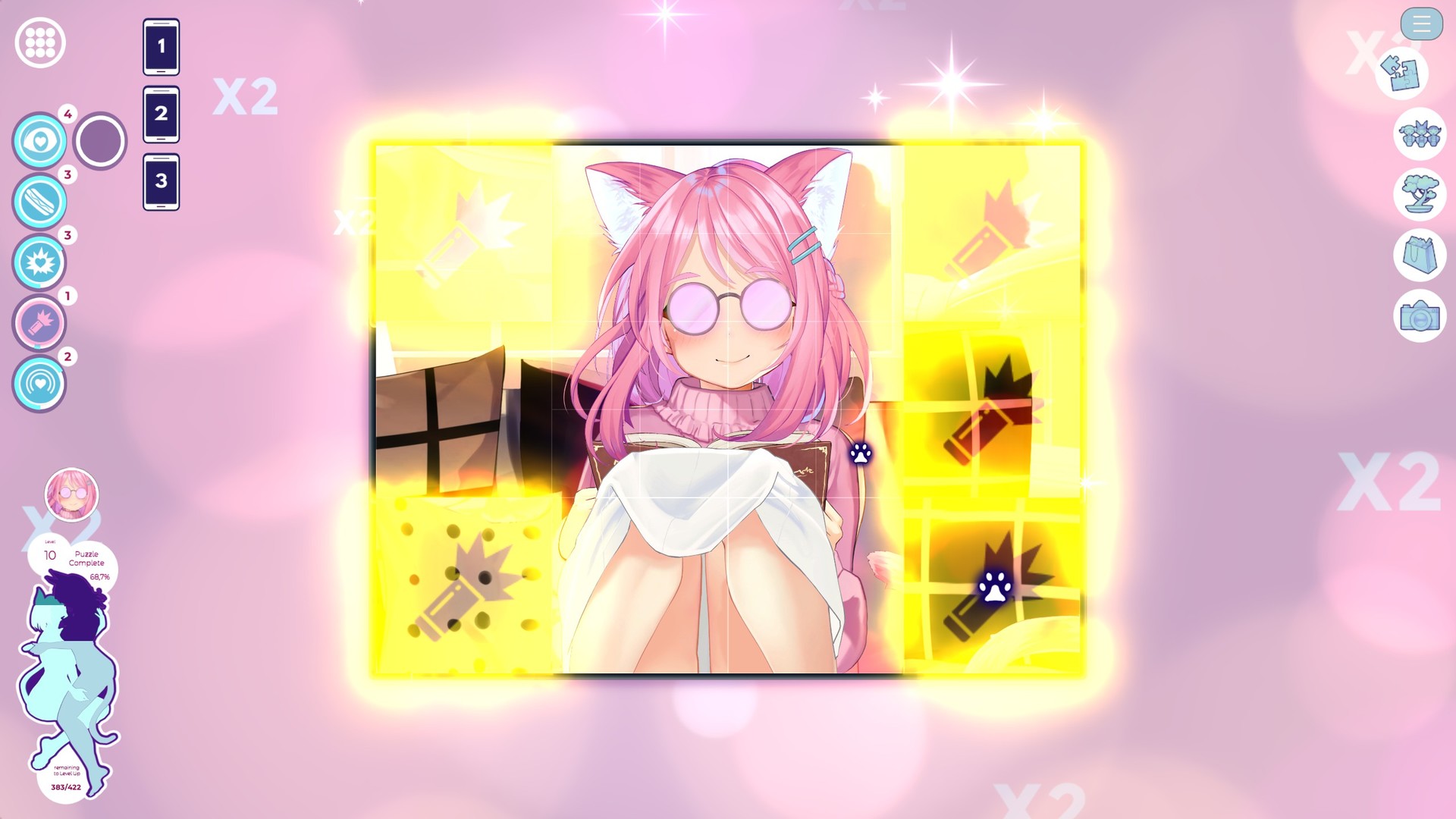 Mosaique Neko Waifus 4 — screenshot 4