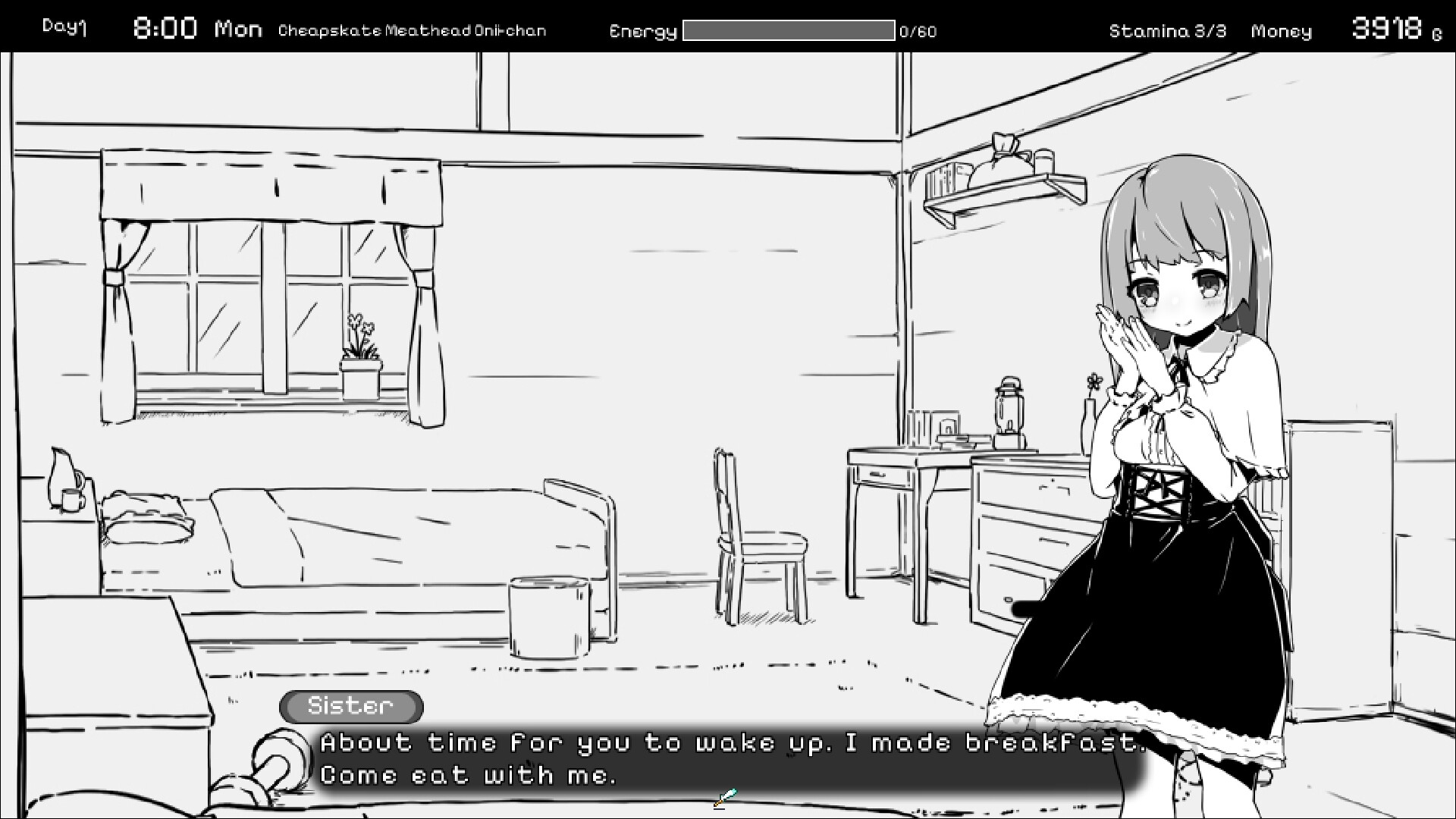 Living With Sister: Monochrome Fantasy — screenshot 1