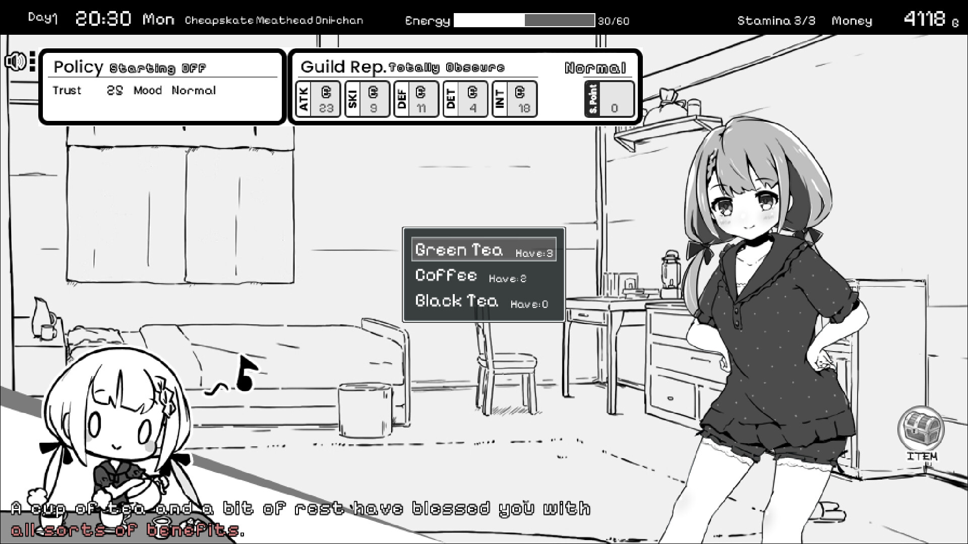Living With Sister: Monochrome Fantasy — screenshot 2
