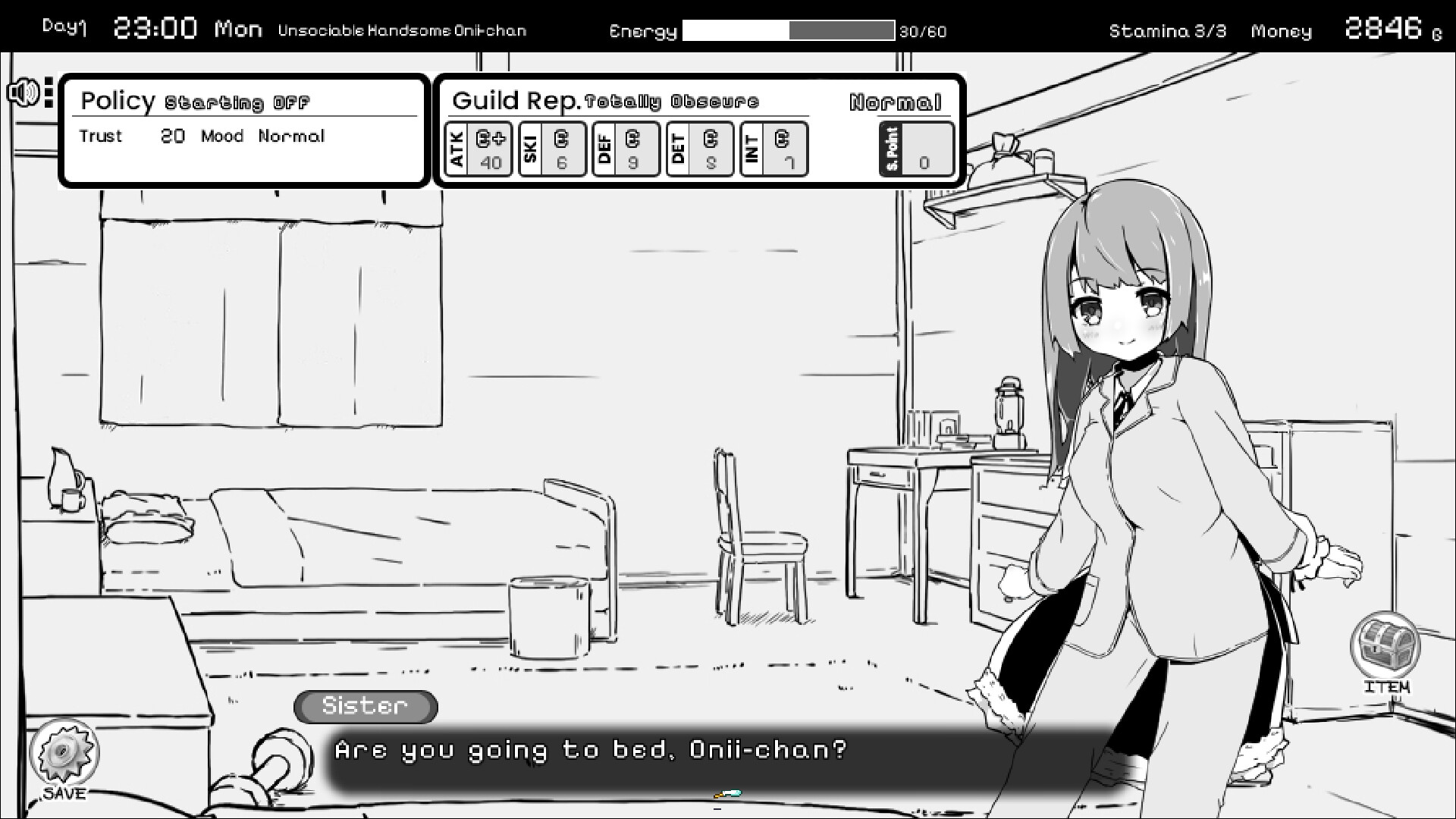 Living With Sister: Monochrome Fantasy — screenshot 4